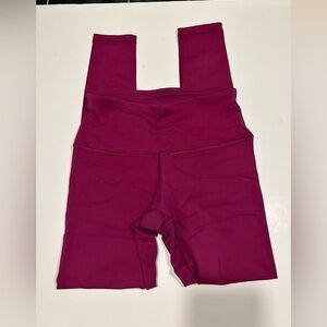 90 DEGREES FUCHSIA ATHLETIC WORKOUT LEGGINGS SIZE EXTRA SMALL